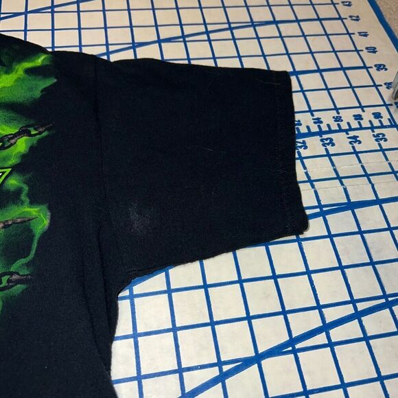 2007 Overkill Band T-Shirt Youth Black Green Short Sleeve Graphic Tee No Tag - Picture 6 of 8